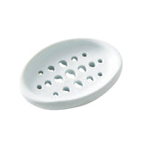 Maxbell Creative Soap Dish with Drain Hole Soap Holder for Hotel Toilet Bathroom Blue