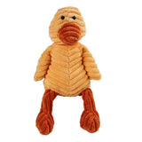 Maxbell Animal Shape Corduroy Pet Toy Dog Puppy Chewing Biting Toy Duck