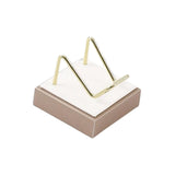 Maxbell Multifunctional Arm Display Stand Holder Placement Racks for Rocks Office S(white champagne)