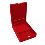 Maxbell Deluxe Red Velvet Jewelry Storage Box Beacelet Bangle Display Holder Case S