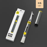 Maxbell Car Detailing Cleaning Brush Window Breaker Multipurpose for Buttons Gray