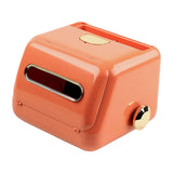 Maxbell Nordic Tissue Box Holder with Spring for Restaurant Dining Table Orange