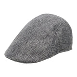 Maxbell Beret Hat Classic Peaked Hat Casual Male Newsboy Hat for Golf Outdoor Hiking Gray