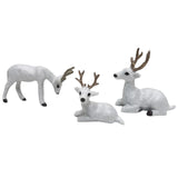 Maxbell Simulation Deer Figurines Deer Ornament Statue for Living Room Shelf Decor