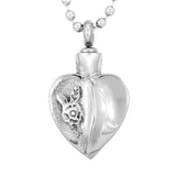 Maxbell Stainless Steel Openable Heart Cremation Ash Holder Pendant Necklace Jewelry