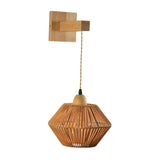Maxbell Rope Weaving Wall Sconce Shade Farmhouse Weaving Lamp Shade for Cafe Bar