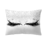 Maxbell Eyelash Printed Throw Pillow Cover Square Cushion Covers Sofa Pillow Case 5