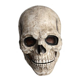 Maxbell Skull mask Movable Mouth Full Face Scary for Adult Masquerade Outdoor Gray