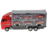 Maxbell 7pcs Container Alloy Car Set Kids Toy Car Christmas Gift Fire Truck