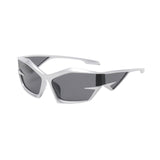 Maxbell Cat Eye Sunglasses Sun Glasses Men Women Comfortable for Beach Argent Gray