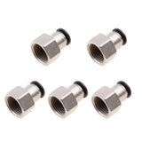 Max 5PCS Air Water Hose Tube Push In Female Thread Pneumatic Fittings DPCF10-04