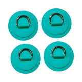 Maxbell 4Pcs D Rings Patch Stainless Steel Cord Buckles for Boat Paddle Board Dinghy Green