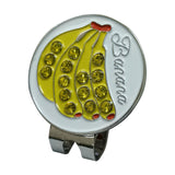 Maxbell Golf Ball Marker Durable Lightweight Holder for Golf Accessories Banana