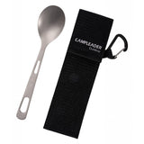Maxbell Titanium Camping Tableware Durable Ultralight for Backpacking Tableware Spoon Black Bag