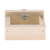 Max Pet Hamster, Chinchilla, Guinea Pig, Parrot Feeding Wood Bowl Square