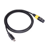 Maxbell Multipurpose XLR Female to USB Microphone Cable for Music Recording 2m
