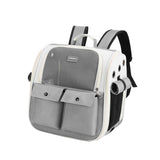 Maxbell Pet Cat Carrier Backpack Portable Ventilation Carrying Bag for Outdoor Gray