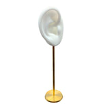 Maxbell Durable Earring Display Holder Human Ear Model Stud Holder Soft Silicone White Right