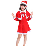 Maxbell Child Christmas Santa Costume Child Santa Suit for Xmas Party Cosplay Girl 130cm