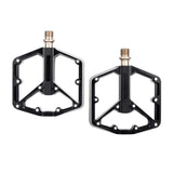 Maxbell 2x Mountain Bike Pedals Road Bike with Anti Skid Nails Width Flat Pedals Black