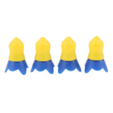 Max 4 Pieces Reusable Silicone Earplugs Hearing Protection Ear Plug for Airplane