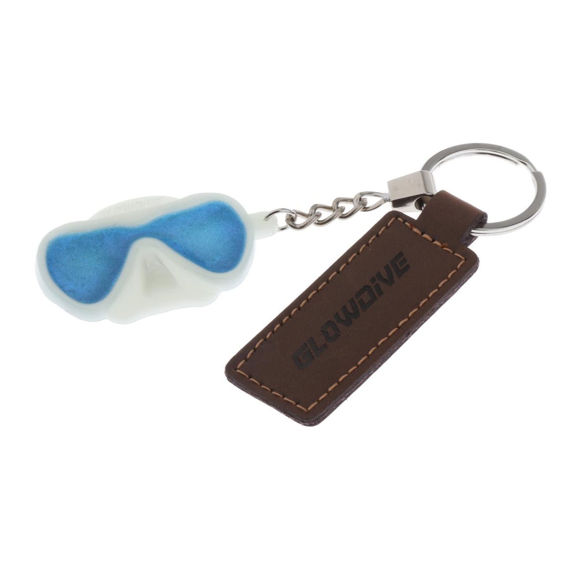 Maxbell Diving Key Ring Glow in Dark Keychain for Outdoor Night Walking Light Blue