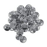 Maxbell 50Pcs 17mm round flower Garment Clothing Fastening Sewing shank Buttons