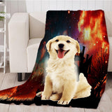 Maxbell Pet Dog Cat Mat 3D Digital Printing Blanket Cushion Pad Halloween Sky