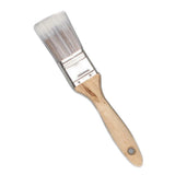 Maxbell Wooden Handle Flat Head Brushes Reusable DIY Wall Decorating Brush 1.5inch