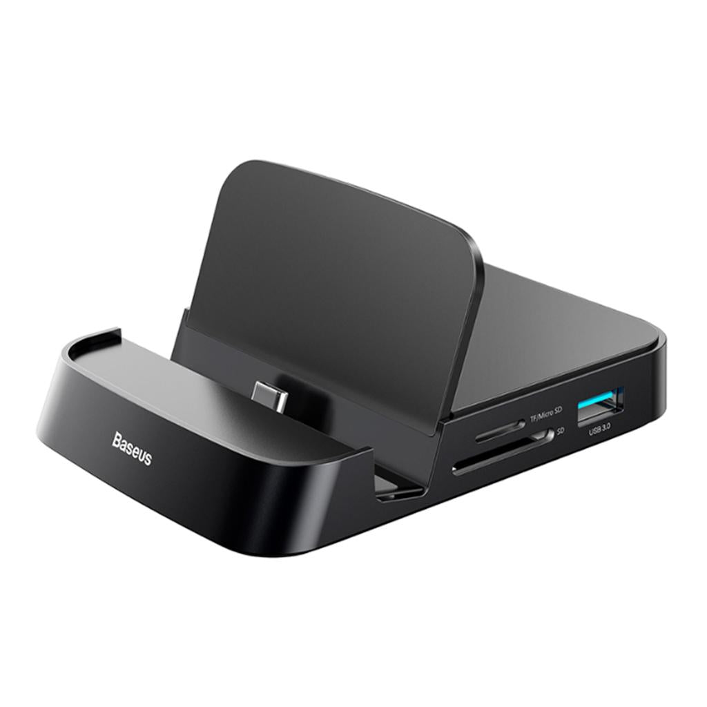 Maxbell 7 in 1 USB Type-C HUB HDMI SD/TF Docking Station Phone Holder Power Adapter