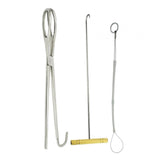 Maxbell Livestock Pig Midwifery Plier Hook Rope Tool Set of 3 for Goat Cow
