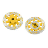 Maxbell 2Pcs Metal Wheel Rim Brake Disc for 1/7 RC Bigfoot RC Monster Trucks Yellow