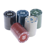 Max 100x Casino Poker Chips Poker Tokens Casino Fun Home Gift Games 3.9cm Type
