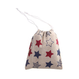 Maxbell Linen Travel Bag Jewelry Makeup Storage Pouch Drawstring Holder Bag Star