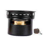 Maxbell Alcohol Stove Camping with Stand with Carrying Bag for BBQ Outdoor Camping Black