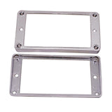 Maxbell 2 Pieces Alloy Electric Guitar Humbucker Pickup Mounting Ring Frame for LP