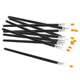 Maxbell 10X Pro Flat Tip Nylon Hair Oil Paint Brush for Artists Painters Beginners