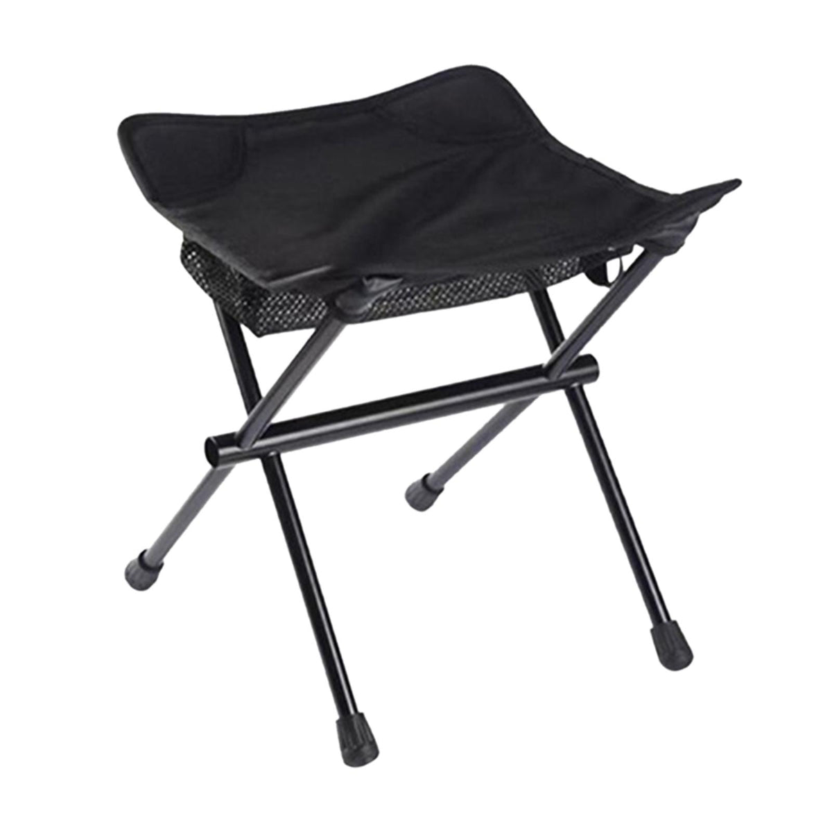 Maxbell Fishing Chair Footrest Aluminum Foldable Footstool for Beach Camping Hiking Black