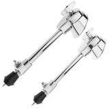 Maxbell 2Pieces Durable Metal Chrome Drum Holder for Musical Instrument Parts