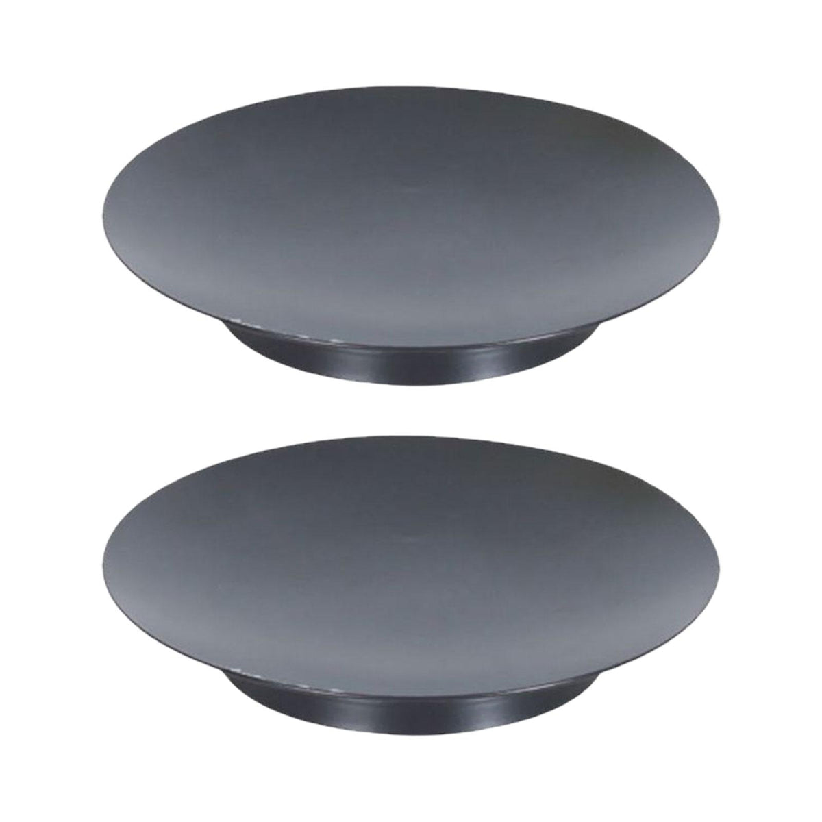 Maxbell 2Pcs Metal Candle Holders Decorative Tea Light Stand for Hotel SPA Farmhouse Black