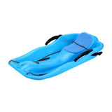 Maxbell Snow Sled Wear Resistant Non Slip Board Sledge for Skating Skiing Winter Normal Blue