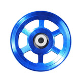 Maxbell Aluminium Alloy Bearing Pulley Wheel Universal Gym Cable Wheel Replacement Blue