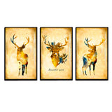 Maxbell 3 Panels Cute Canvas Paintings Wall Decor for Living Room Nursery Room F