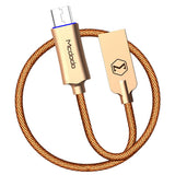 Max 1M Micro USB Charge QC 3.0 Fast Charge Data Cable for Android Phone Golden