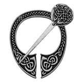 Max Viking Norse Brooch Cloth Fastener Cloak Shawl Scarf Lapel Antique Silver