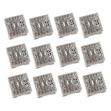 Max 12pc Creative Candy Boxes Wedding Gift Box Decorative Box Party Favor Silver