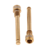 Maxbell 2 Pieces MTB Bike Bicycle Hydraulic Disc Brake Pad Plug Fixed Bolt M4 Gold