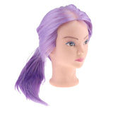 Maxbell Hair Styling Mannequin Head Hairdresser Training Manikin Head Light Purple