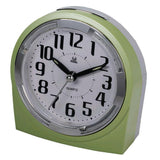 Maxbell Mute Alarm Clock with Night Light Desktop  Snooze Clock for Bedroom Green