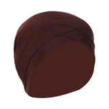 Maxbell Muslim Indian Turban Hat Head Cover Scarf Head Wrap Stretch Bandana Coffee